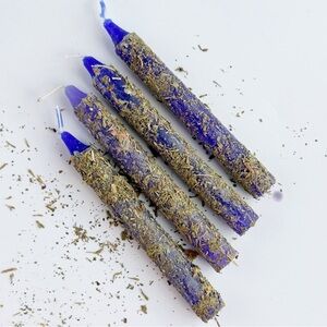 Psychic Awareness Hand Rolled Chime Spell Candle